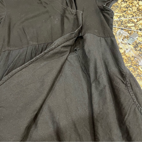 Prairie Underground Black Asymmetrical Wrap Dress Size 6 - Picture 7 of 12